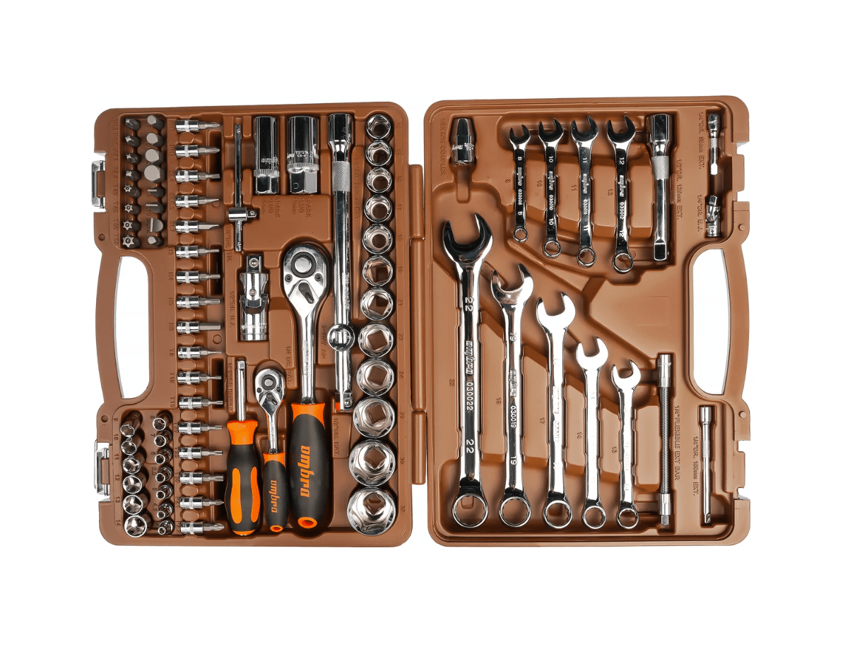 Набор универсального инструмента OMBRA 1/4", 1/2"DR (82 предм.) OMT82S12