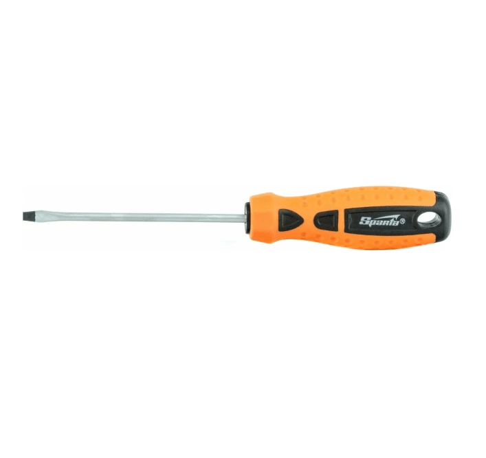 Отвертка SPARTA "Point" CrV SL4 100 мм двухкомпонентная рукоятка, 11763