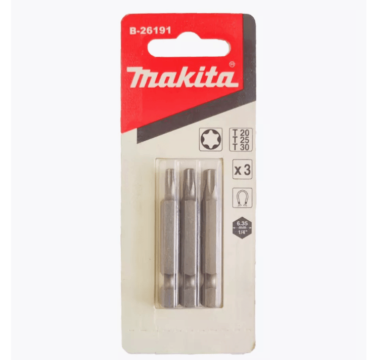 Биты Makita E-form (MZ) T20/T25/T30-50 мм 3 шт B-26191