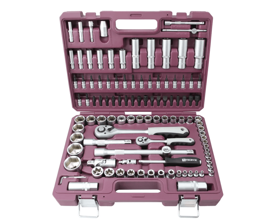 Набор инструмента универсальный THORVIK 1/4", 1/2"DR 108 предметов TS108 (UTS0108)