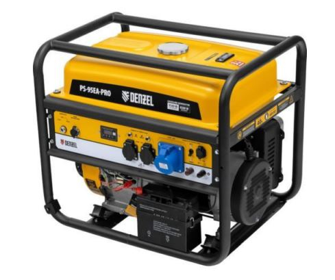 Генератор бензиновый PS-95EA-PRO, 9,5 кВт, 230 В, 40 л, разъём ATS, эл.старт// Denzel 946935